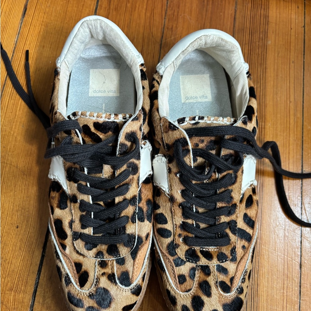 Dolce Vita Animal Print/Cheetah/Leopard Hair Sneakers